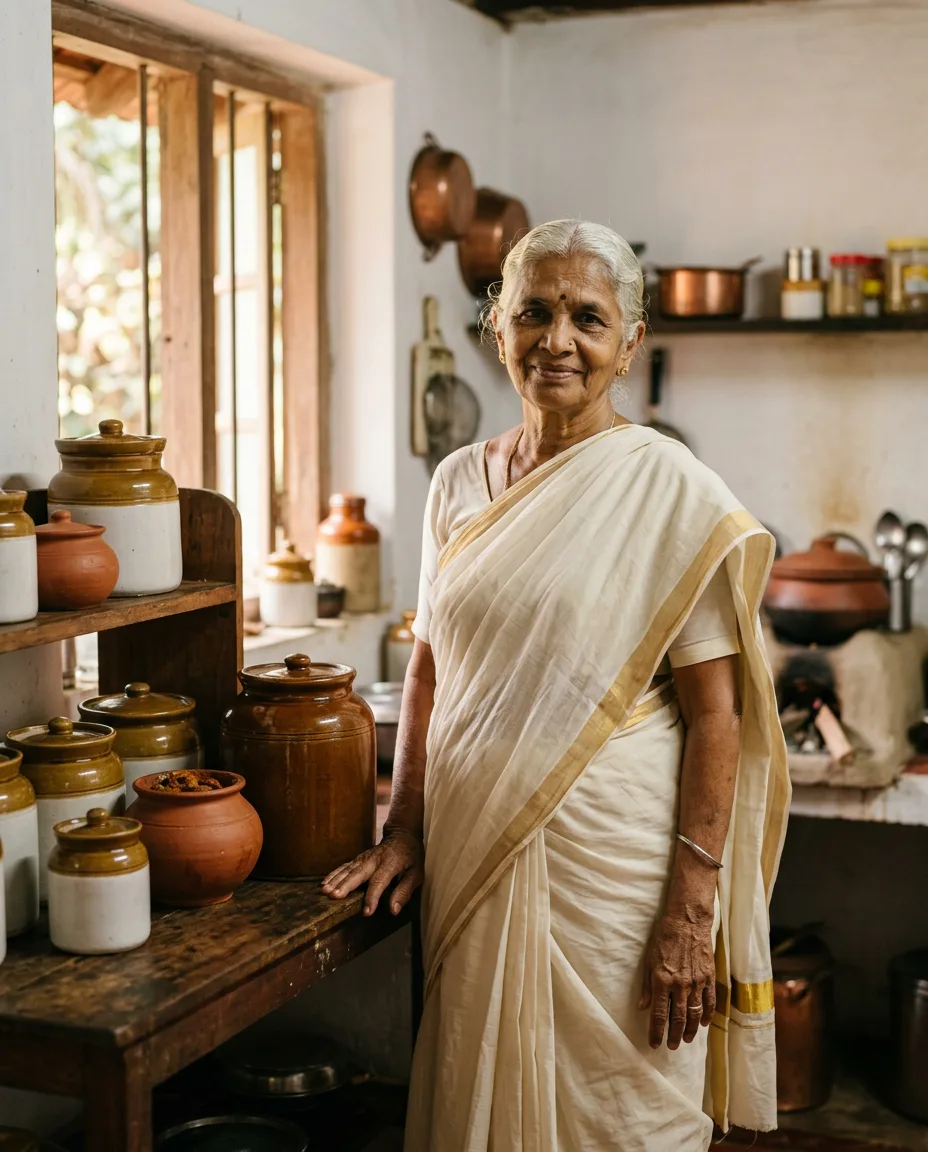 Kamla Devi, who tastes every batch